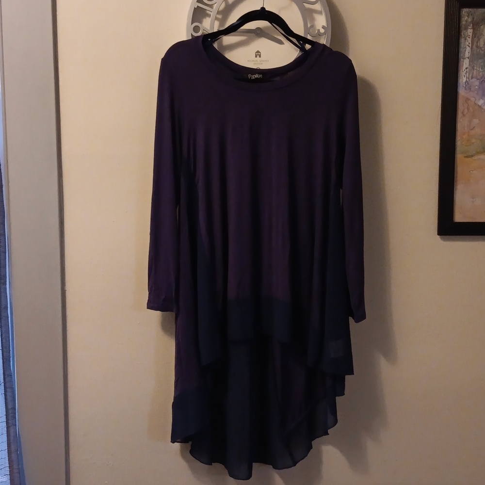 Hi/Lo Navy Blue Dress